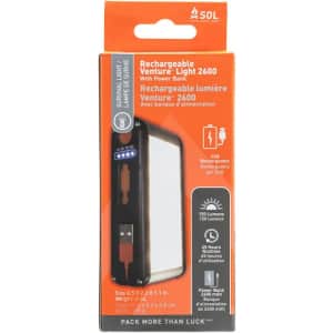 SOL Venture Light 2600 Recharge w/ Power Bank for $22