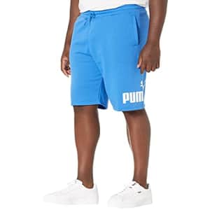 PUMA Men's Big Logo 10" Shorts BT, Nebulas Blue/White, 4XL for $30 PUMA Men's Big Logo 10" Shorts BT, Nebulas Blue/White, 4XL for $30
