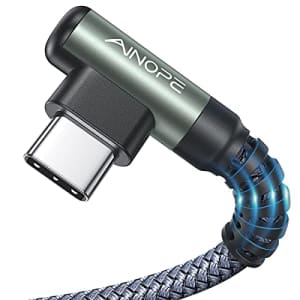 Ainope 6.6-Foot USB-A to USB-C Cable 2-Pack for $5
