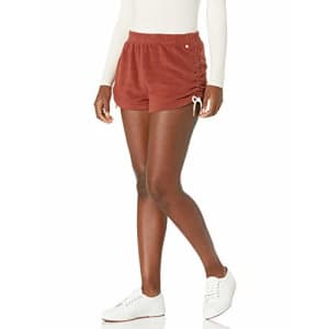 Volcom Women's Lived In Lounge Fleece Sweat Shorts, Brick, MEDIUM for $33