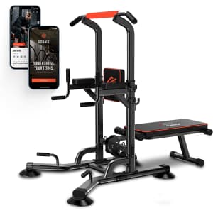 Squatz Pull-Up Workout Station with Bench for $317