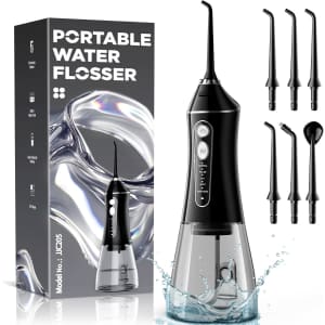 Reure 5-Mode Rechargeable Cordless Water Flosser for $10