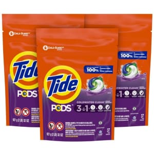 Tide Pods 3-in-1 Laundry Detergent 111-Pack for $39