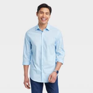 Goodfellow & Co Men's Performance Dress Shirt for $13 or 3 for $25