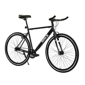 Hurley Cutback Single Speed Urban Road Bike (Charcoal, Large / 21 Fits 5'8"-6'2") for $250