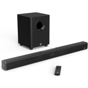 TaoTronics 34" 2.1-Channel Soundbar w/ Subwoofer for $55