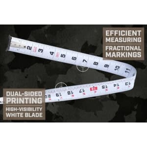Spec Ops Tools 25-Foot Elite Series Tape Measure, 1 1/4" Double-Sided Blade, includes Fractional for $18