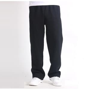 Men's Elastic Waist Fleece Pants for $9