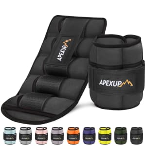 Apexup Adjustable Ankle Weights for $22