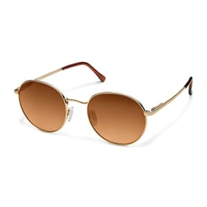 Suncloud Bridge City - Polarized Sunglasses - for Men & Women - Gold + Polarized Brown Gradient for $48