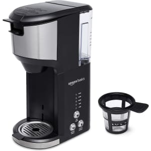 Amazon Basics 14-oz. Drip Coffee Maker w/ K-Cup for $25 Amazon Basics 14-oz. Drip Coffee Maker w/ K-Cup for $25