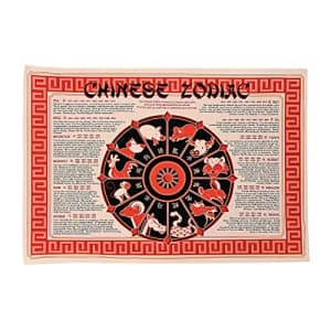 Fun Express 2024 Chinese Horoscope Mats - Set of 12 Placemats - Chinese New Year Party Supplies for $3