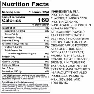 Vega Sport Premium Protein Powder, Berry, Vegan, 30g Plant Based Protein, 5g BCAAs, Low Carb, Keto, for $71