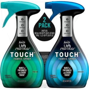 Febreze Unstopables Touch Fabric Spray 2-Pack for $11
