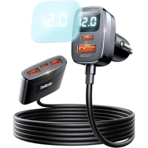 78W Multi-Port USB Car Charger for $12