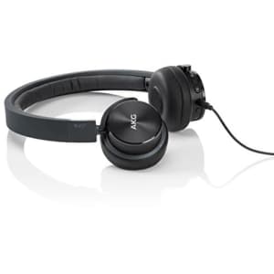 AKG Y45BT Black Mini On-Ear Wireless Bluetooth Headphone with NFC and By-Pass Cable, Black for $60