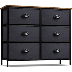 Sorbus Dresser with 6 Fabric Drawers - Bedroom Furniture Storage Chest Tower Unit for Bedroom, for $70