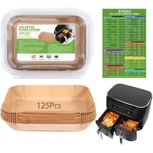 Aygxu 8.6" x 5.5" Disposable Air Fryer Liner 125-Pack for $10 Aygxu 8.6" x 5.5" Disposable Air Fryer Liner 125-Pack for $10