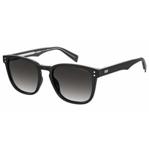 Levi's LV 5008/S Square Sunglasses, Black, 52mm, 18mm for $32