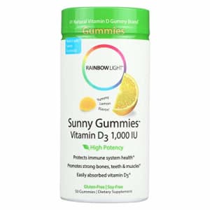 Rainbow Light - Sunny Gummies Vitamin D3 1000 IU, Support for Healthy Bones, Muscles, and Immunity for $21