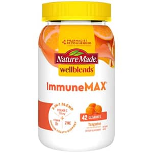 Nature Made Wellblends ImmuneMAX Gummies, Vitamin C 750mg, Zinc, and Vitamin D3 5000 IU, Immune for $10