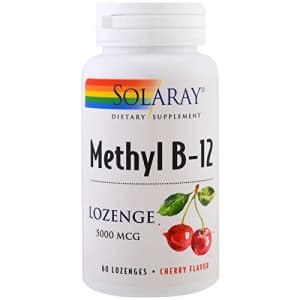 Solaray Methyl B12, Lozenge, Cherry (Btl-Plastic) 5000mcg | 60ct for $22