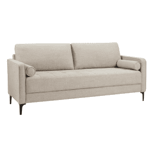 Stylewell Goodwin Mid-Century Modern Fabric Sofa w/ Throw Pillows for $296