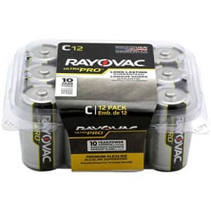 Rayovac Batteries ALC-12PPJ UltraPro Industrial Alkaline Battery, C Size, Standard, Black (Pack of for $101