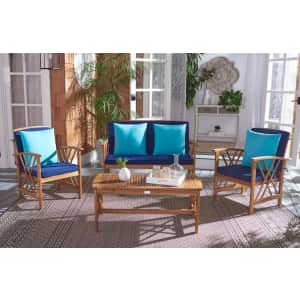 Safavieh Fontana 4-Piece Patio Conversation Set for $355 Safavieh Fontana 4-Piece Patio Conversation Set for $355