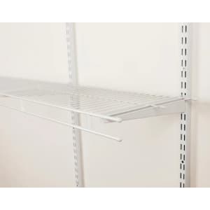 Rubbermaid 5-7ft. Wire Closet Shelf Wardrobe Kit for $30 Rubbermaid 5-7ft. Wire Closet Shelf Wardrobe Kit for $30