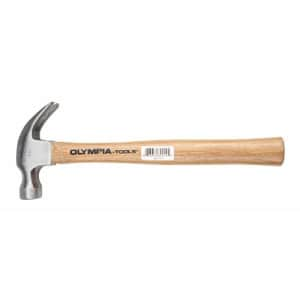 Olympia Tools Claw Hammer, 60-014, 8 Ounce for $9