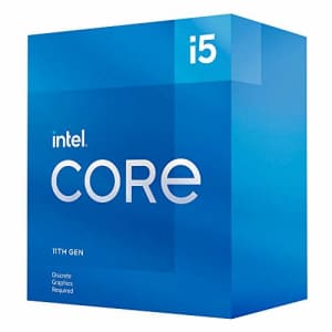 Intel Core i5-11400F Desktop Processor 6 Cores up to 4.4 GHz LGA1200 (Intel 500 Series & Select 400 for $136