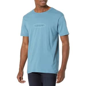 Quiksilver Men's Level Up Tee Shirt, Aegean Blue 234, Small for $15