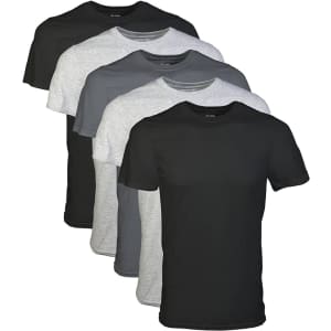 Gildan Men's Crew Neck T-Shirt 5-Pack for $15