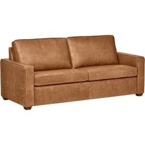 Rivet Andrews Contemporary Top-Grain Leather Sofa for $1,545