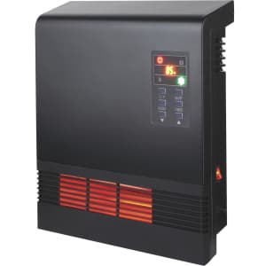 Lifeplus 2-Element Infrared Quartz Wall/Stand Heater. Save $29 off list price. (Search "107045" to find it.)