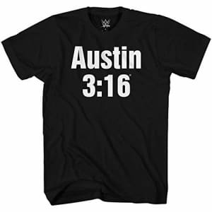WWE Men's Superstar Wrestlers Stone Cold Steve Austin The Rock Hulk Undertaker T-Shirt, for $30 WWE Men's Superstar Wrestlers Stone Cold Steve Austin The Rock Hulk Undertaker T-Shirt, for $30