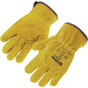 Cow Split Leather Work Gloves for $10