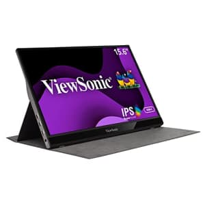 ViewSonic VG1655 15.6" Full HD 1080P Portable Monitor with 1.4 Mini HDMI and USB Type-C (Renewed) for $160