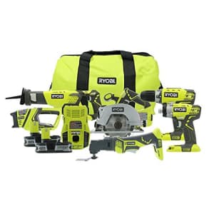 Ryobi P884 18-Volt ONE+ Lithium-Ion Combo Kit (6-Tools) for $280