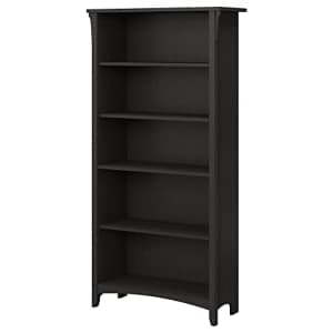 Bush Furniture Salinas 5 Shelf Bookcase, Tall Bookshelf for Living Room and Home Office for $111