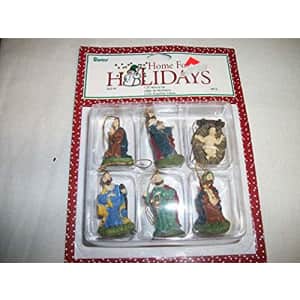 Darice 2420-58 Painted Resin Hanging Ultra Miniature Holiday Nativity Ornaments Party Supplies, for $25