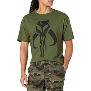 Star Wars Men's Mandalorian Logo T-Shirt, Military Green, 3X-Large for $26