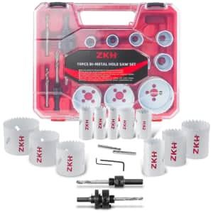 ZKH 19-Piece Hole Saw Kit for $24 ZKH 19-Piece Hole Saw Kit for $24