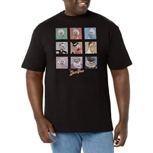 Disney mens Disney Duck Tales Duck Tales Boxup Men's Tops Short Sleeve Tee T Shirt, Black, XX-Large for $11