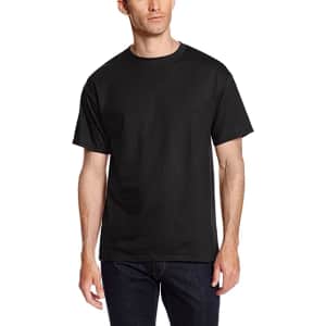 Hanes Men's Beefy Classic Crewneck Cotton T-Shirt 2-Pack for $9