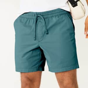 Sonoma Men's 7" Everyday Pull-On Shorts (Small Sizes) for $7