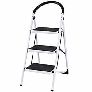 Giantex 3 Step Ladder Folding Step Stool Platform Home Kitchen Tool Multiuse Stepladder w/Sturdy for $70