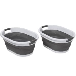 Honey Can Do Collapsible Rubber Laundry Basket 2-Pack. Apply ...