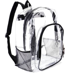 Clear See Through Heavy Duty School Backpack for $13